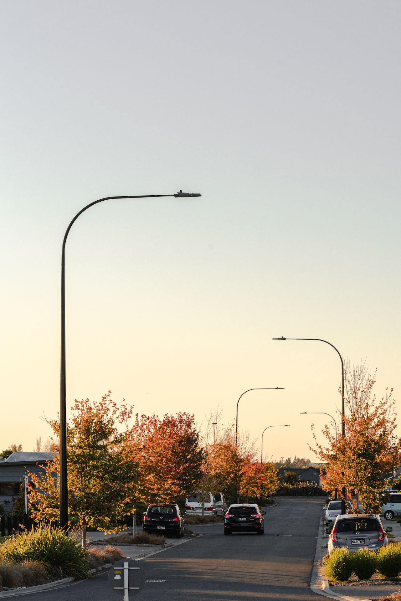 Greenhill Park street illuminated by Ibex Lighting.